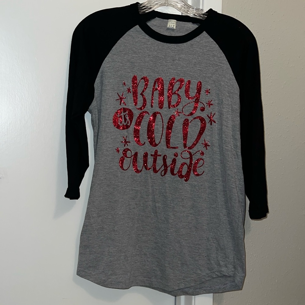 Cute Christmas Baseball Tee